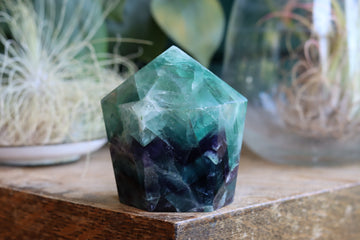 Chunky rainbow fluorite tower 21 new