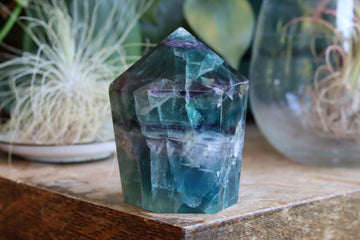 Chunky rainbow fluorite tower 2 new