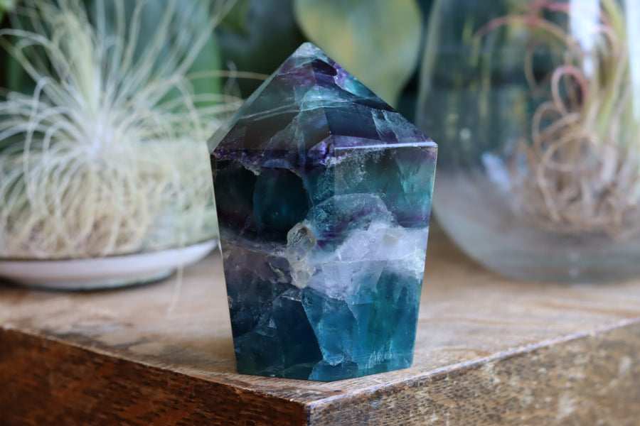 Chunky rainbow fluorite tower 2 new