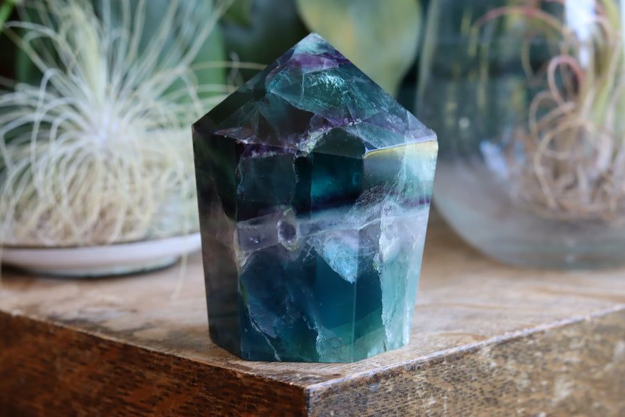 Chunky rainbow fluorite tower 2 new