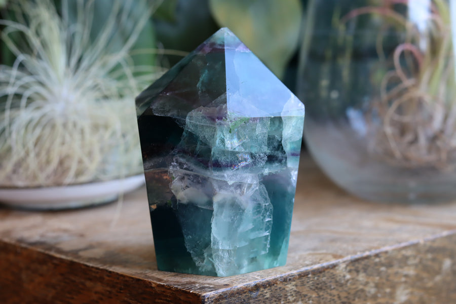 Chunky rainbow fluorite tower 2 new