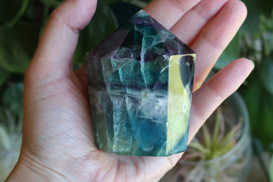 Chunky rainbow fluorite tower 2 new