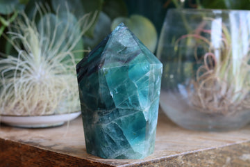 Chunky rainbow fluorite tower 24 new