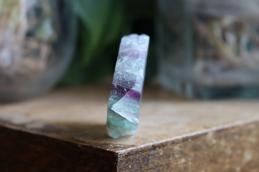 Semi polished rainbow fluorite 1 new