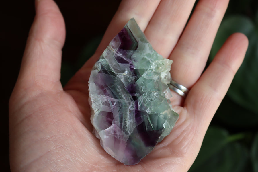 Semi polished rainbow fluorite 1 new