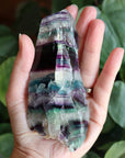 Semi polished rainbow fluorite 3 new