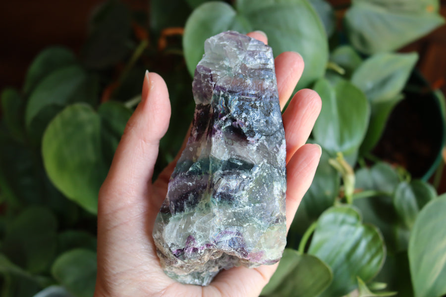 Semi polished rainbow fluorite 3 new