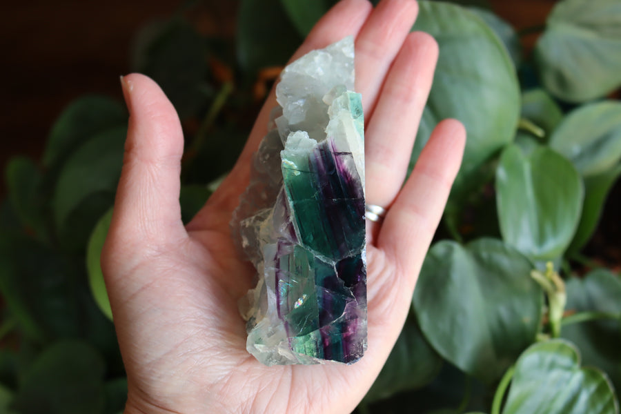 Semi polished rainbow fluorite 4 new