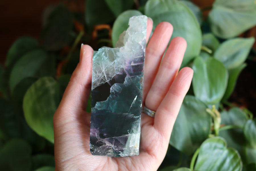 Semi polished rainbow fluorite 4 new