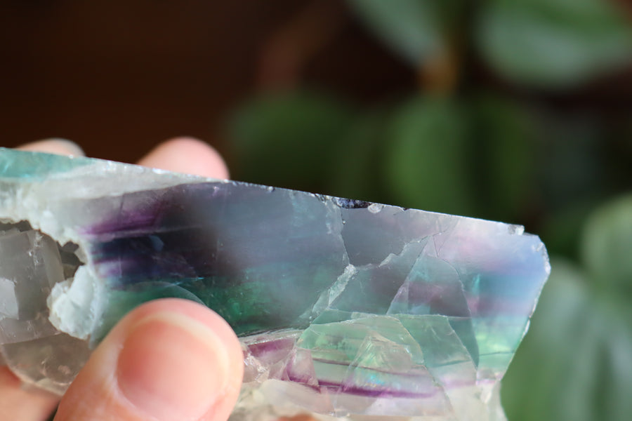 Semi polished rainbow fluorite 4 new