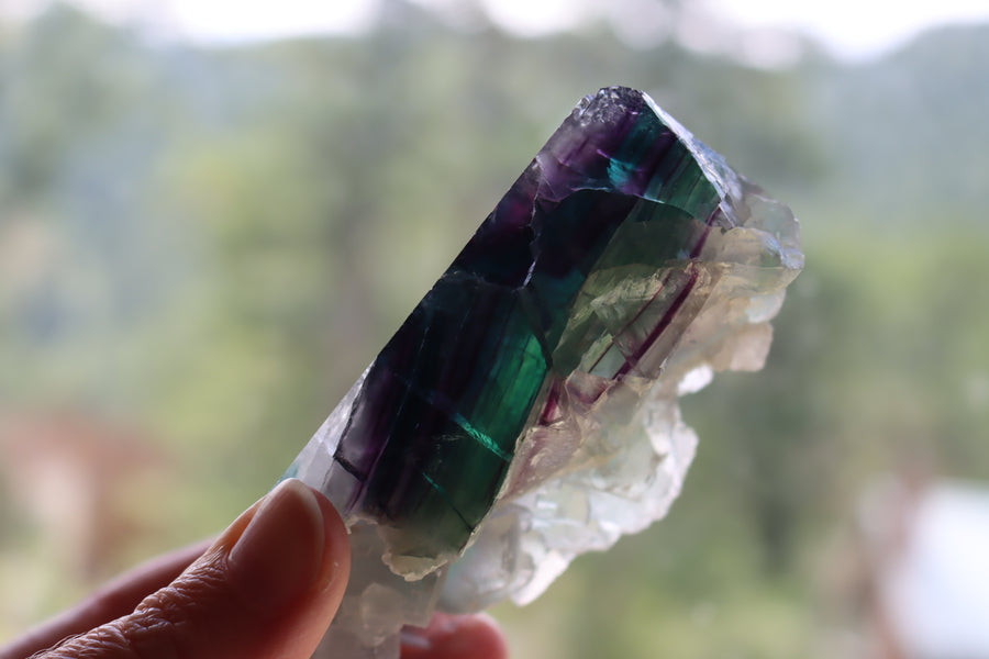 Semi polished rainbow fluorite 4 new