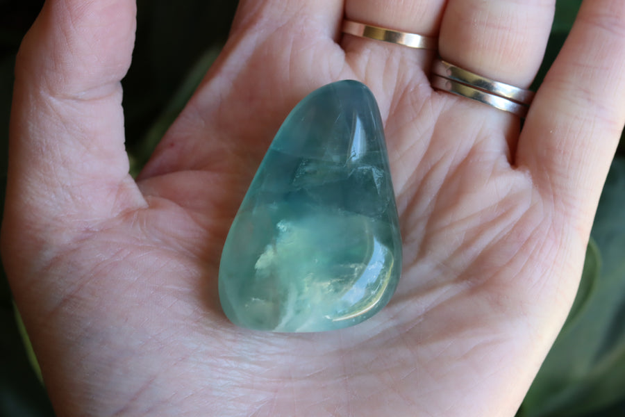 Large rainbow fluorite tumbled stone 17 new