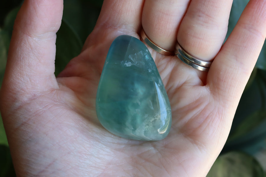 Large rainbow fluorite tumbled stone 17 new