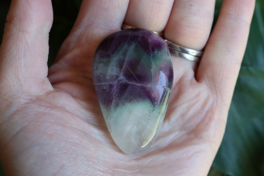 Large rainbow fluorite tumbled stone 18 new