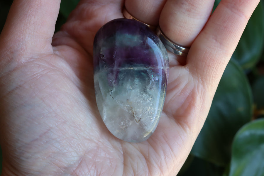 Large rainbow fluorite tumbled stone 18 new