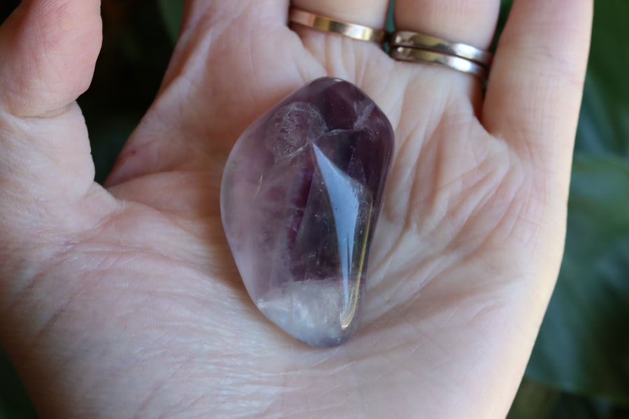 Large rainbow fluorite tumbled stone 19 new