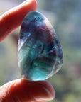 Large rainbow fluorite tumbled stone 20 new