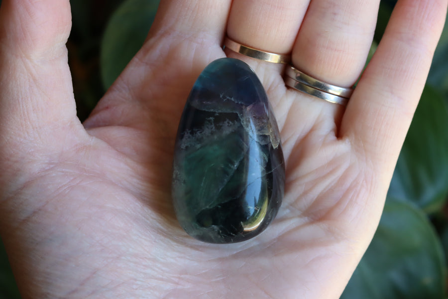 Large rainbow fluorite tumbled stone 20 new