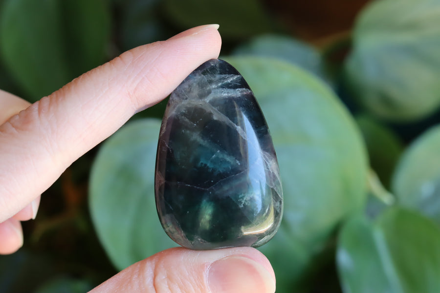 Large rainbow fluorite tumbled stone 20 new