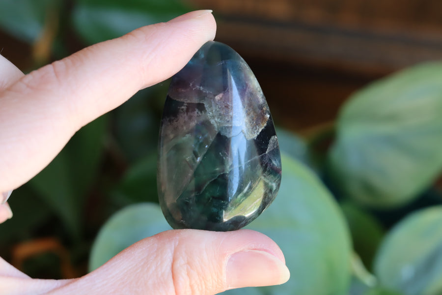 Large rainbow fluorite tumbled stone 20 new