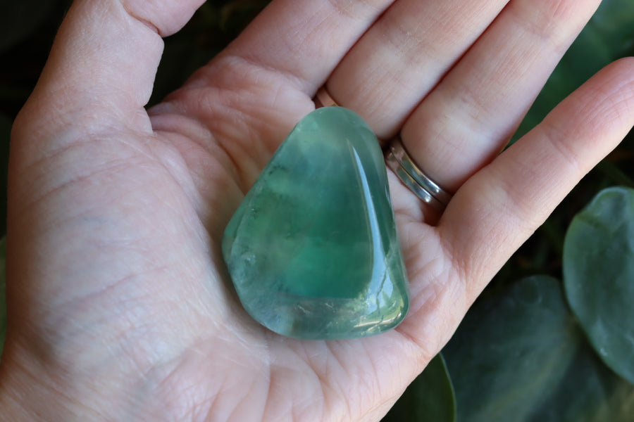 Large rainbow fluorite tumbled stone 21 new