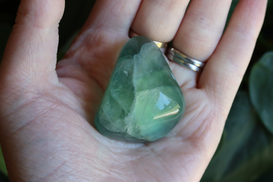 Large rainbow fluorite tumbled stone 21 new