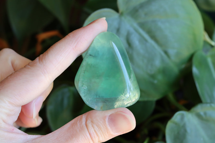 Large rainbow fluorite tumbled stone 21 new