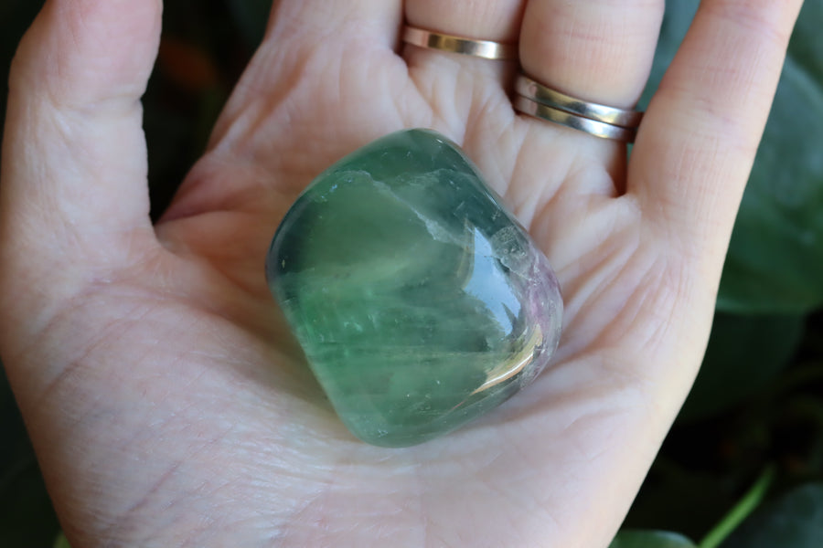 Large rainbow fluorite tumbled stone 23 new