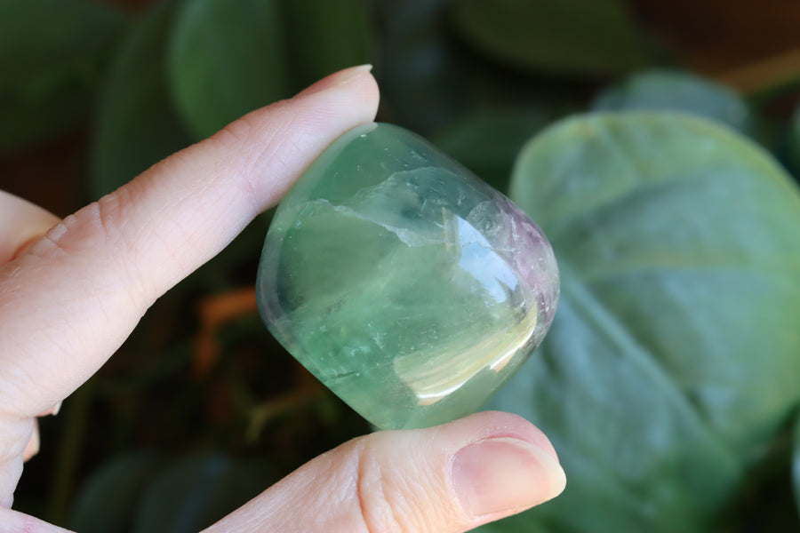 Large rainbow fluorite tumbled stone 23 new