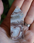 Crazy lace agate tower 12 new