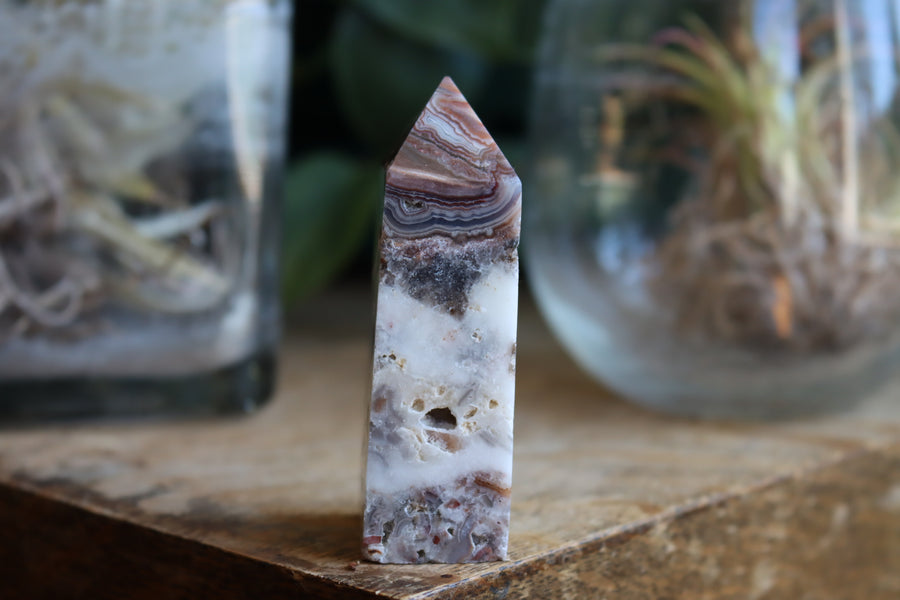 Crazy lace agate tower 13 new