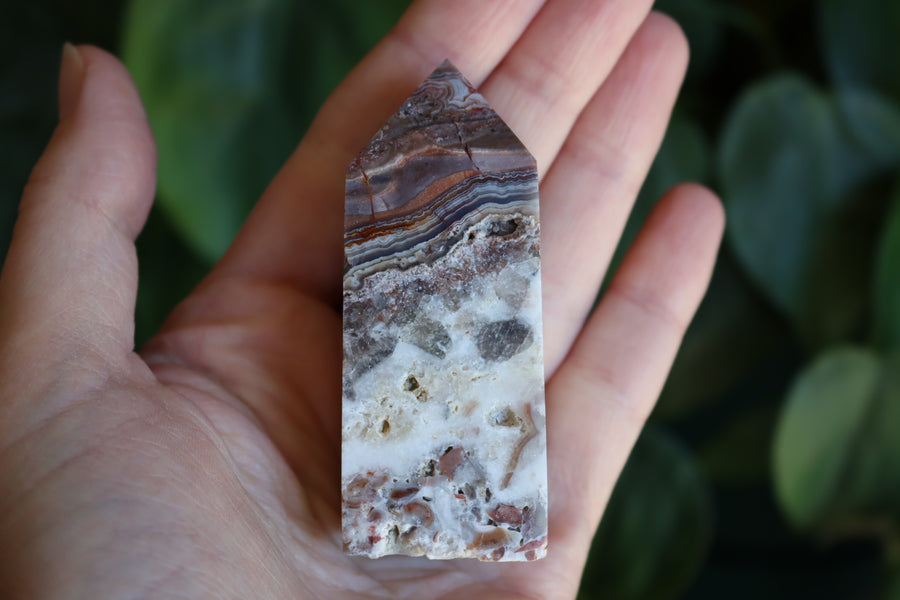 Crazy lace agate tower 13 new