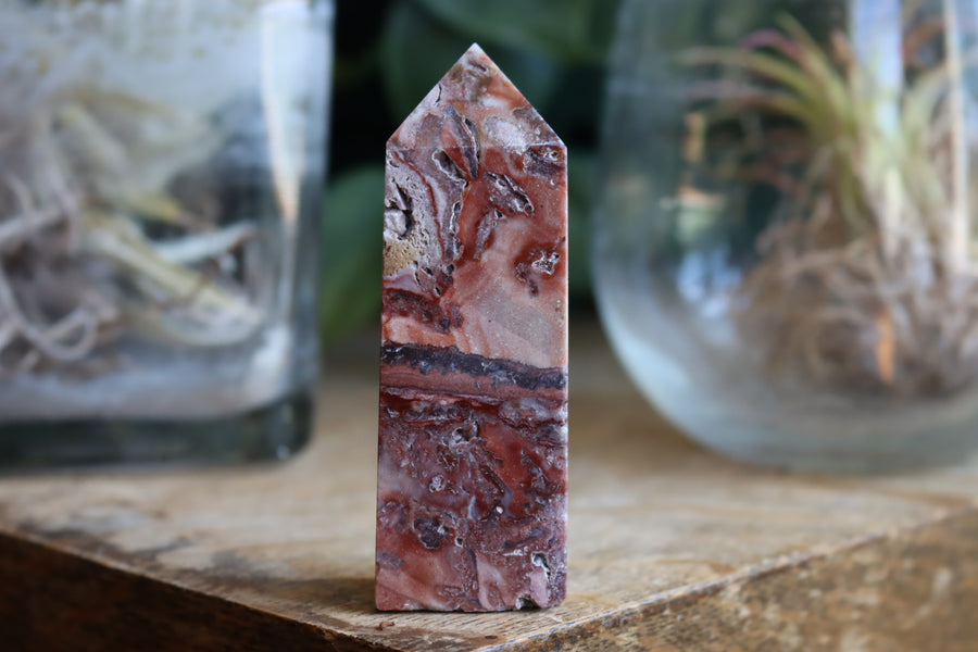 Crazy lace agate tower 14 new