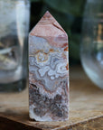 Crazy lace agate tower 15 new