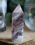 Crazy lace agate tower 15 new