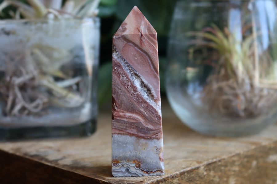 Crazy lace agate tower 17 new