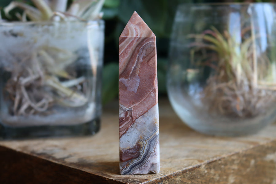 Crazy lace agate tower 17 new