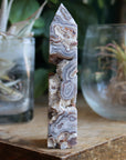 Crazy lace agate tower 18 new