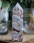 Crazy lace agate tower 18 new