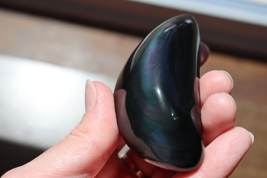 Rainbow obsidian moon 6 new