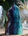 Semi polished fluorite tower 1 new