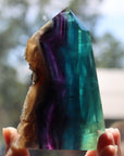 Semi polished fluorite tower 1 new