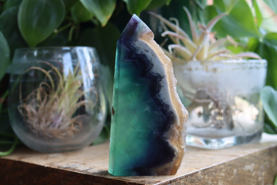 Semi polished fluorite tower 2 new