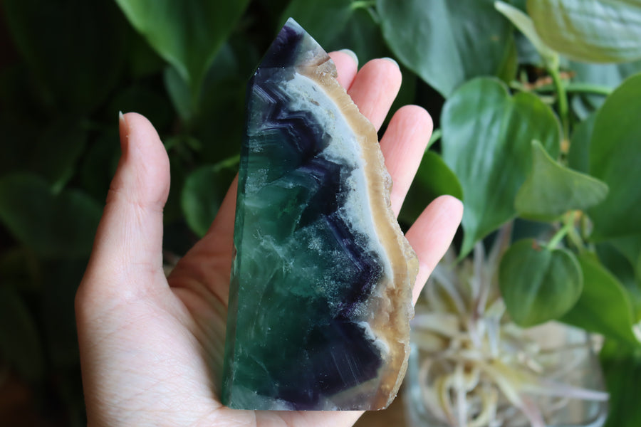 Semi polished fluorite tower 2 new