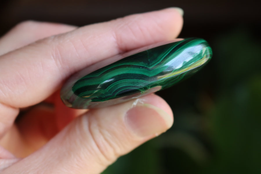 Malachite pocket stone 7 new