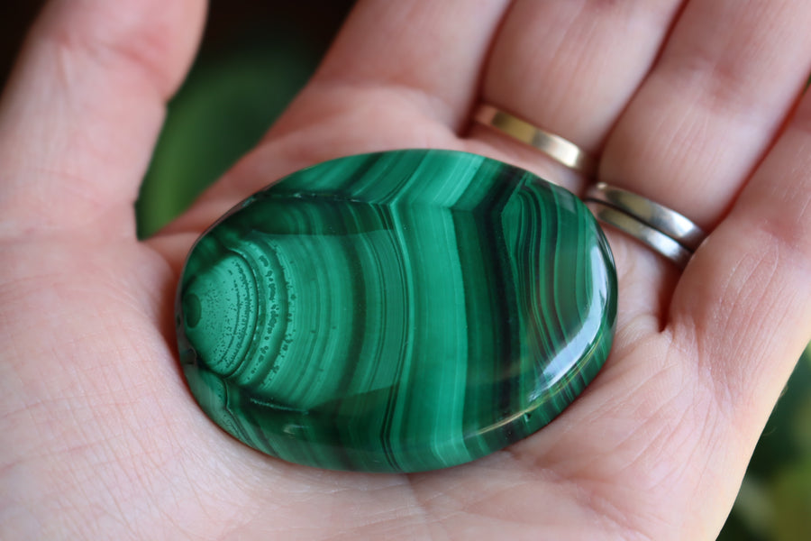 Malachite pocket stone 9 new