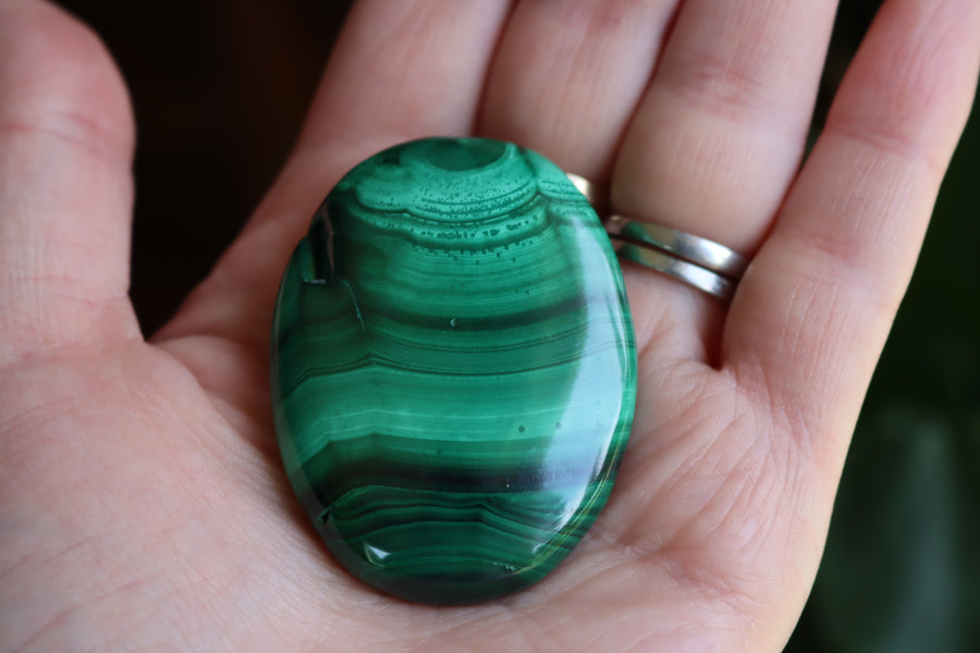 Malachite pocket stone 9 new