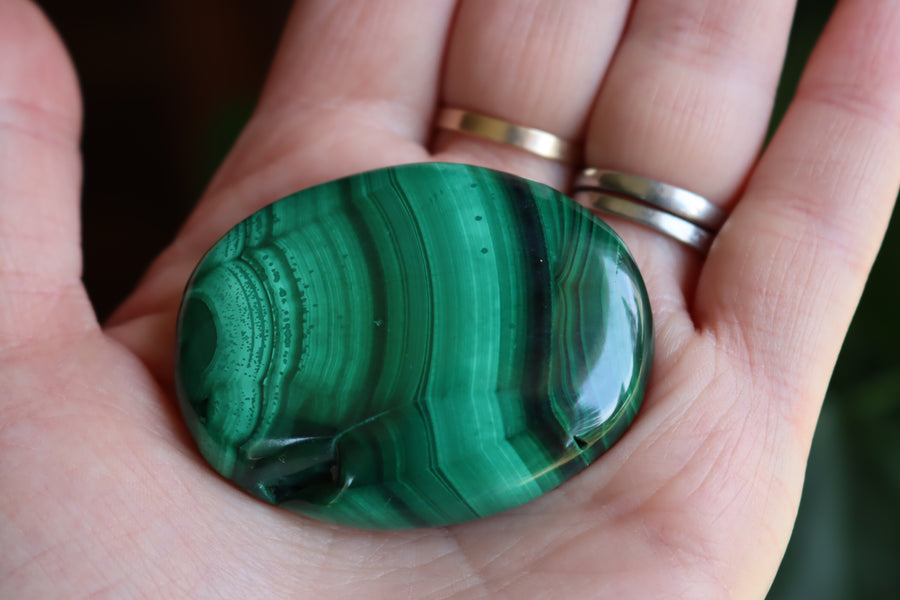 Malachite pocket stone 9 new