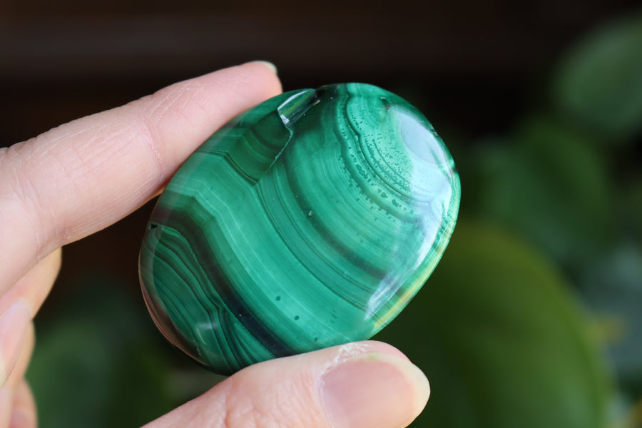 Malachite pocket stone 9 new