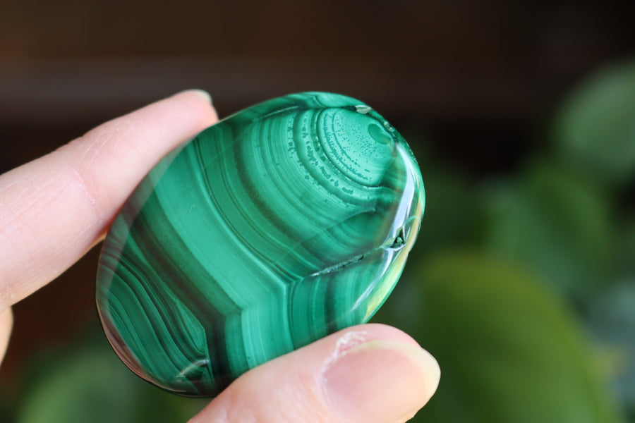 Malachite pocket stone 9 new